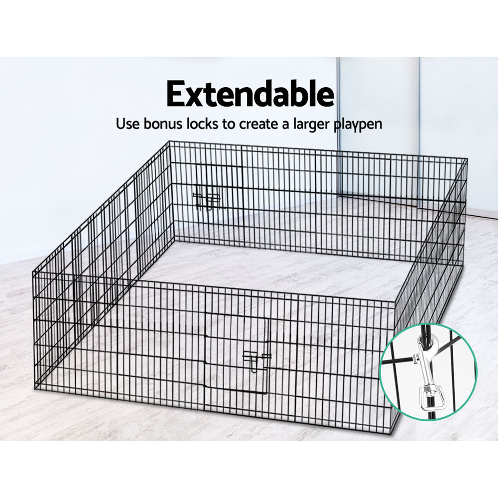 i.Pet 30" 8 Panel Dog Playpen Pet Fence Exercise Cage Enclosure Play Pen Pet Care > Dog Supplies > Dog Playpens & Gates Ipet