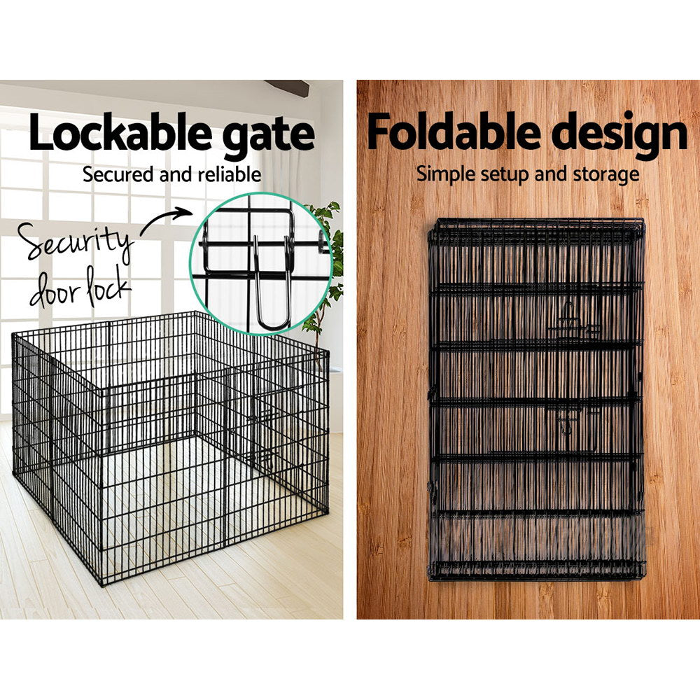 i.Pet 36" 8 Panel Dog Playpen Pet Fence Exercise Cage Enclosure Play Pen Pet Care > Dog Supplies > Dog Playpens & Gates ipet