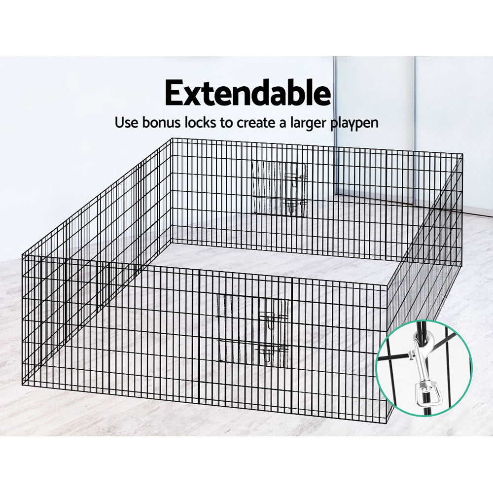 i.Pet 36" 8 Panel Dog Playpen Pet Fence Exercise Cage Enclosure Play Pen Pet Care > Dog Supplies > Dog Playpens & Gates ipet