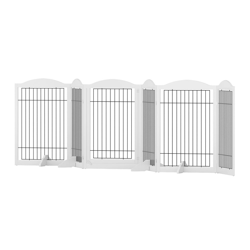 i.Pet Dog Playpen Enclosure 6 Panel Pet Fence Wooden Play Pen Pet Care > Dog Supplies > Dog Playpens & Gates ipet