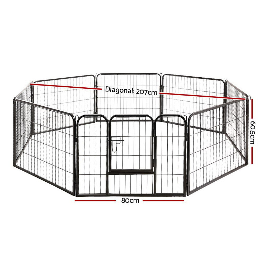 i.Pet 24" 8 Panel Dog Playpen Pet Exercise Cage Enclosure Fence Play Pen Pet Care > Dog Supplies > Dog Playpens & Gates ipet
