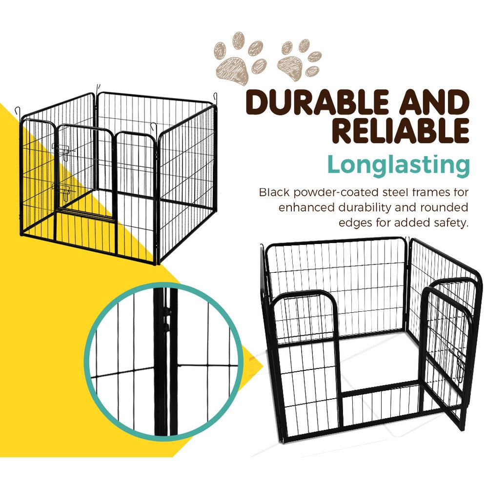 i.Pet 24" 8 Panel Dog Playpen Pet Exercise Cage Enclosure Fence Play Pen Pet Care > Dog Supplies > Dog Playpens & Gates ipet