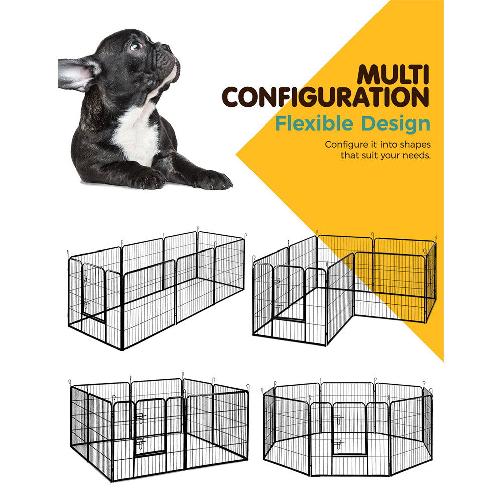 i.Pet 32" 8 Panel Dog Playpen Pet Exercise Cage Enclosure Fence Play Pen Pet Care > Dog Supplies > Dog Playpens & Gates Ipet