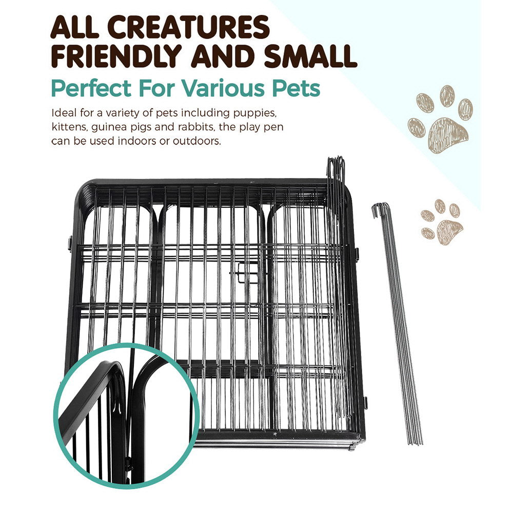 i.Pet 32" 8 Panel Dog Playpen Pet Exercise Cage Enclosure Fence Play Pen Pet Care > Dog Supplies > Dog Playpens & Gates Ipet