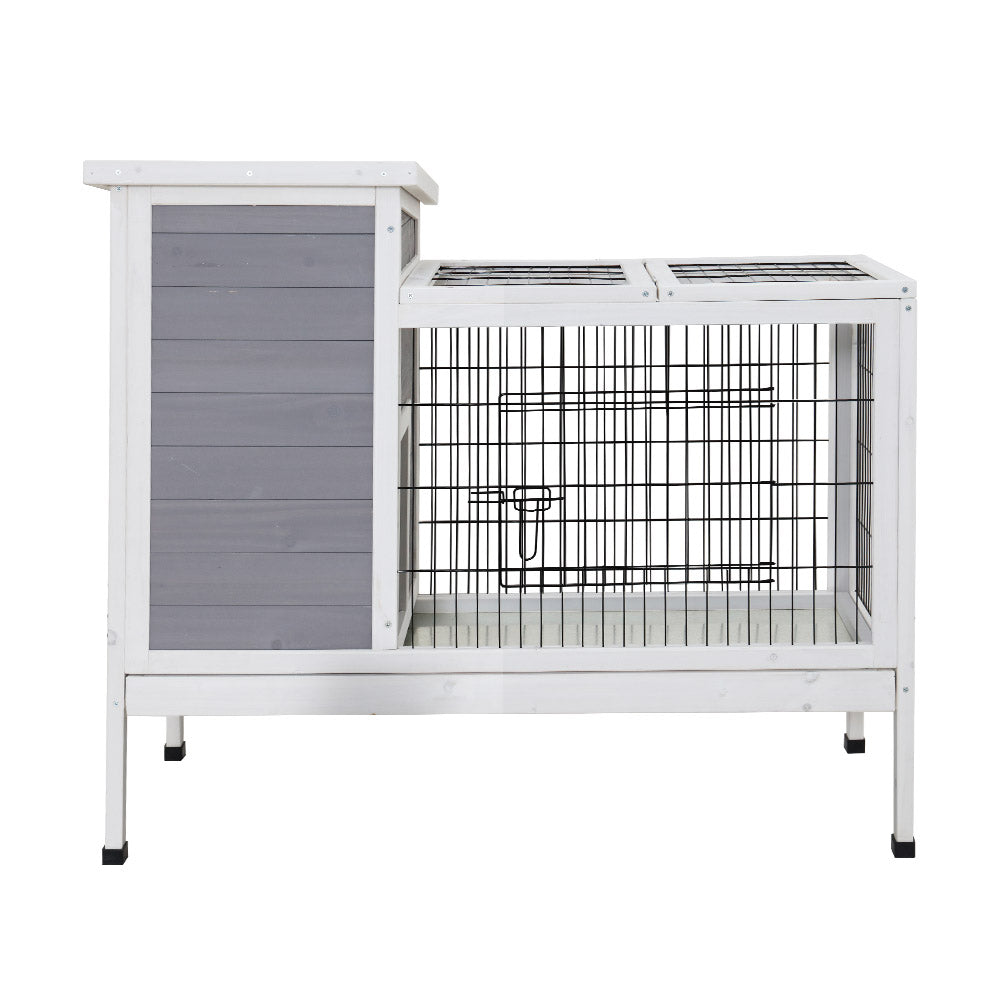 i.Pet Rabbit Hutch 97cm x 49cm x 86cm Chicken Coop Large Run Wooden Outdoor Cage House Pet Care > Coops & Hutches > Small Animal Habitats & Cages Woofy and Whiskers
