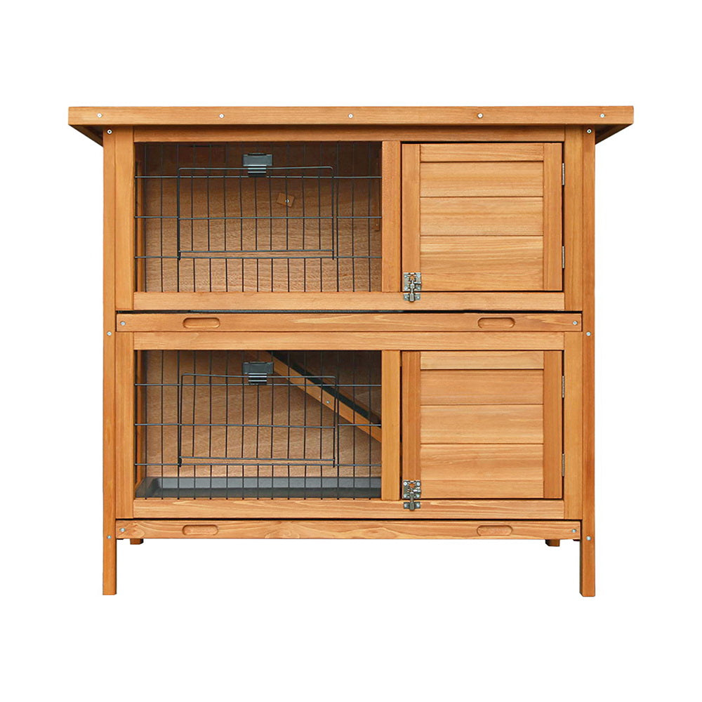 i.Pet Rabbit Hutch 91.5cm x 45cm x 82cm Chicken Coop Large Wooden House Run Cage Pet Bunny Pet Care > Coops & Hutches > Small Animal Habitats & Cages Woofy and Whiskers