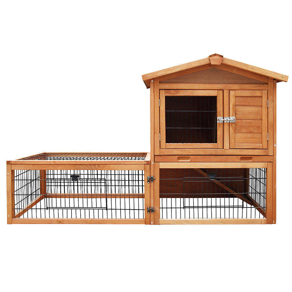 i.Pet Chicken Coop 155cm x 49cm x 90cm Rabbit Hutch Large Run Wooden Cage House Outdoor Pet Care > Coops & Hutches > Small Animal Habitats & Cages Woofy and Whiskers