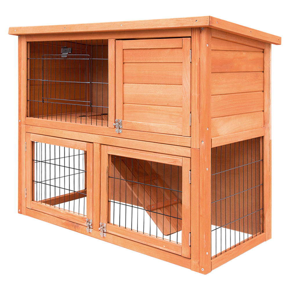 i.Pet Chicken Coop 88cm x 40cm x 76cm Rabbit Hutch Large House Run Wooden Cage Outdoor Pet Care > Coops & Hutches > Small Animal Habitats & Cages Woofy and Whiskers