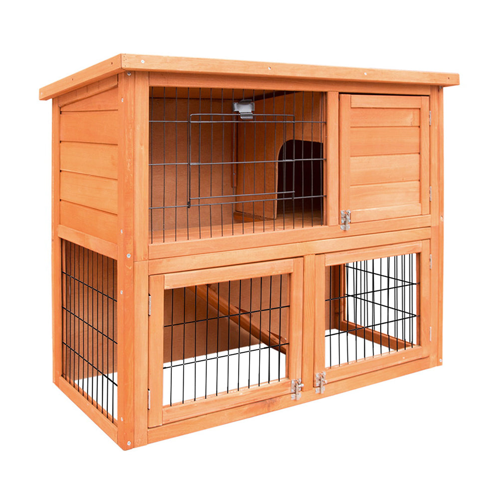 i.Pet Chicken Coop 88cm x 40cm x 76cm Rabbit Hutch Large House Run Wooden Cage Outdoor Pet Care > Coops & Hutches > Small Animal Habitats & Cages Woofy and Whiskers