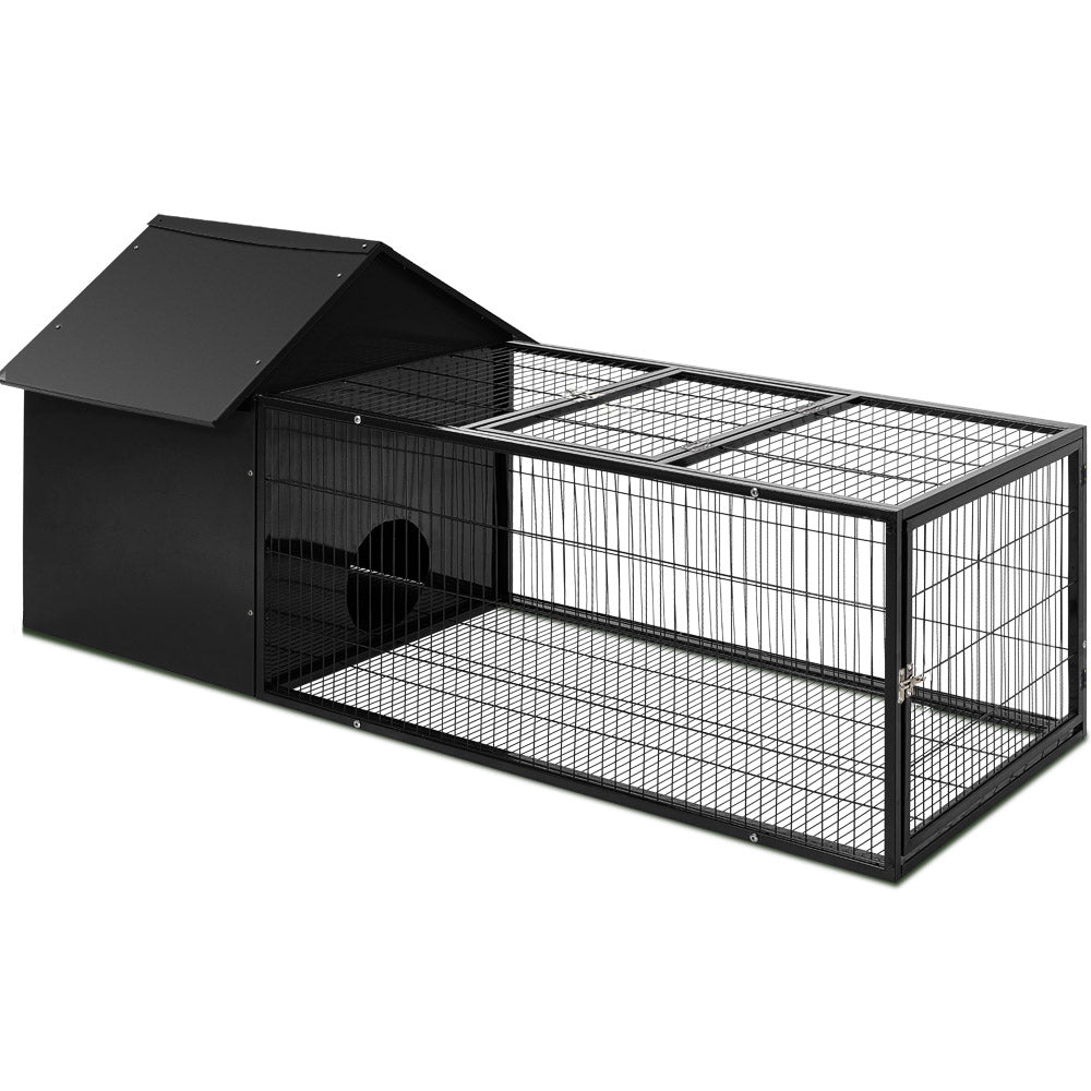 i.Pet Rabbit Cage Hutch 162x60cm Enclosure Metal Pet Care > Coops & Hutches > Small Animal Habitats & Cages ipet