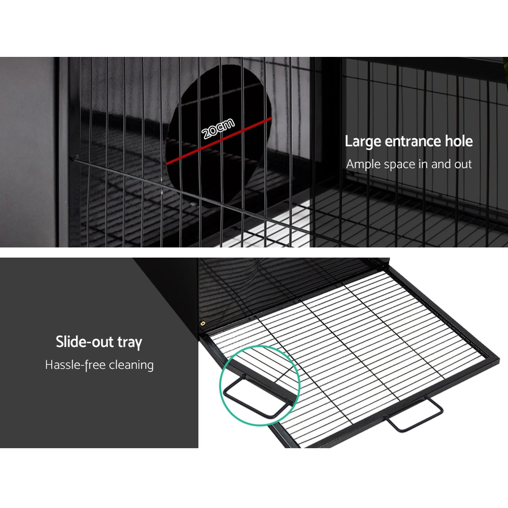 i.Pet Rabbit Cage Hutch 162x60cm Enclosure Metal Pet Care > Coops & Hutches > Small Animal Habitats & Cages ipet