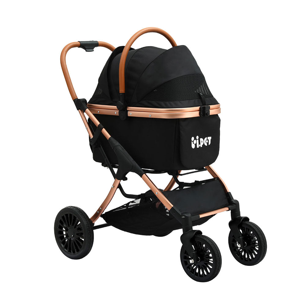 i.Pet Pet Dog Stroller Pram Large Cat Carrier Travel Pushchair Foldable 4 Wheels Pet Care > Dog Supplies > Dog Carriers & Crates Woofy and Whiskers