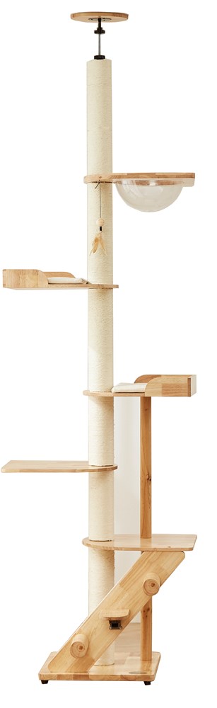 Petsbelle Babel II Solid Wood Cat Tree Petsbelle