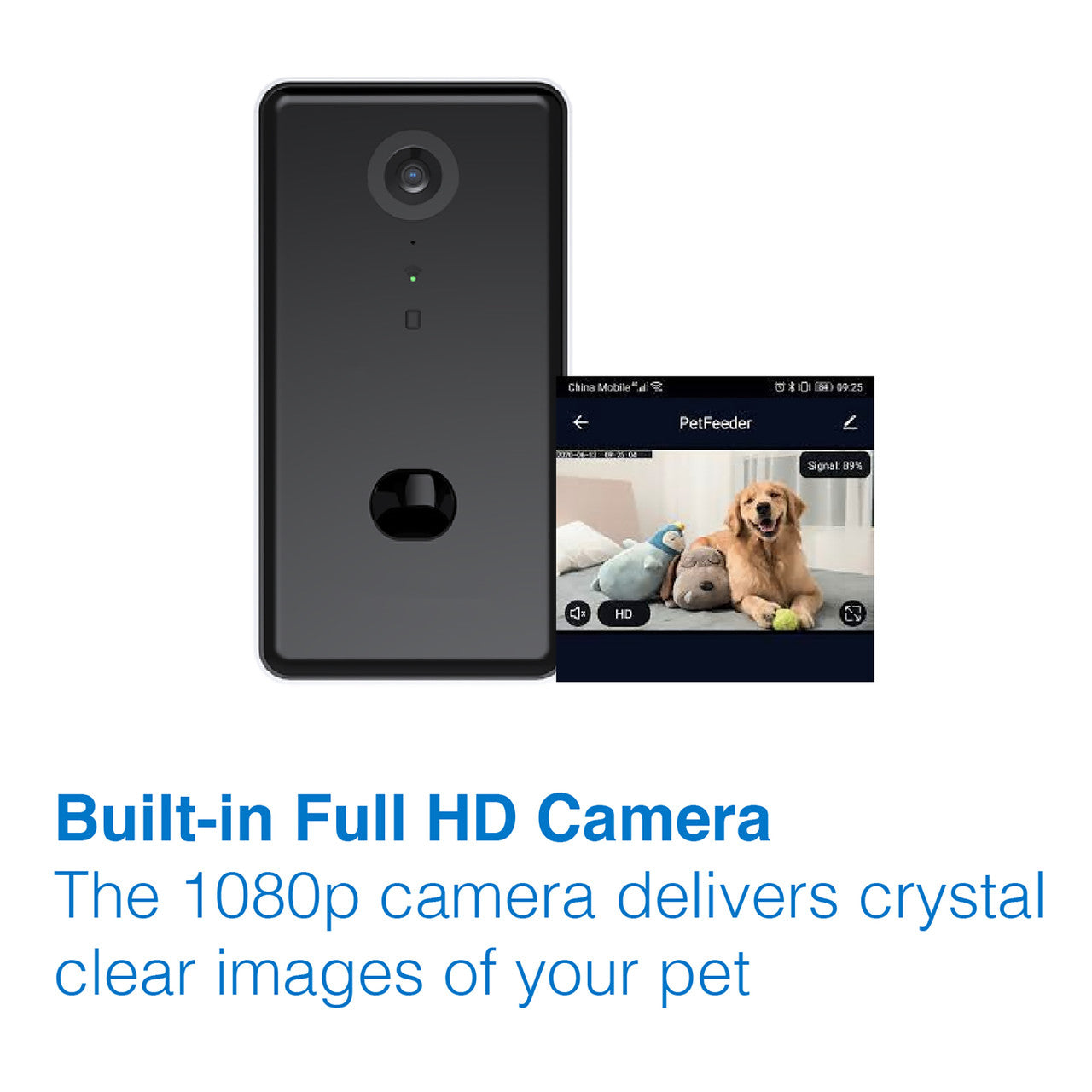 Tech4Pets Smart Treat Dispenser with HD Camera & 2-Way Audio Pet Care > Dog Supplies > Dog Bowls, Feeders & Waterers Tech 4 Pets