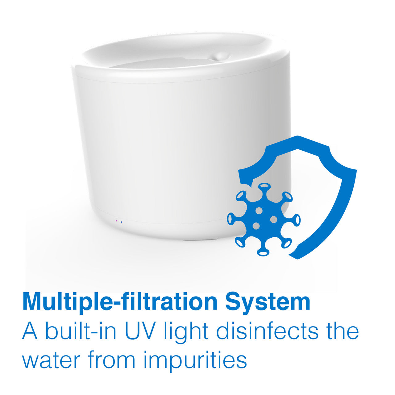 Tech4Pets 2L Smart Water Fountain with UV Filter for Pets Pet Care > Dog Supplies > Dog Bowls, Feeders & Waterers Tech 4 Pets