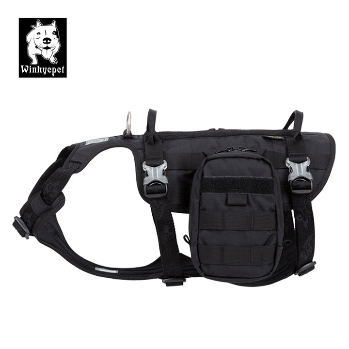 Whinhyepet Military Harness Black M Auto Accessories > Auto Accessories Others > Automotive Repair & Speciality Tools WINHYEPET