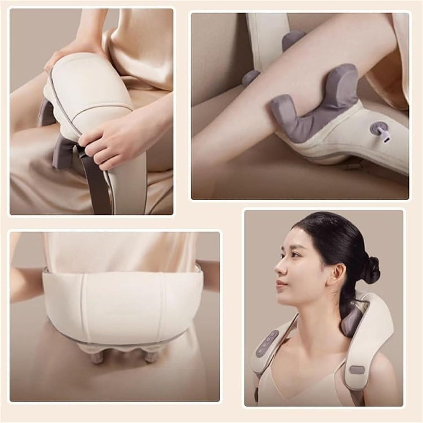 5D Massagers for Neck and Shoulder with Heat Goletsure Pain Relief Deep Kneading Brown Health & Beauty > Massage & Relaxation > Massagers Woofy and Whiskers
