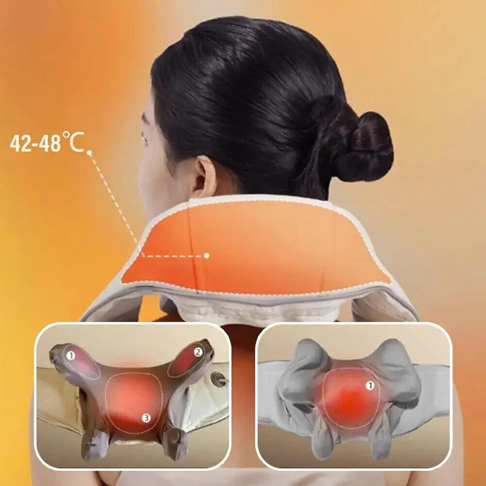 5D Massagers for Neck and Shoulder with Heat Goletsure Pain Relief Deep Kneading Brown Health & Beauty > Massage & Relaxation > Massagers Woofy and Whiskers