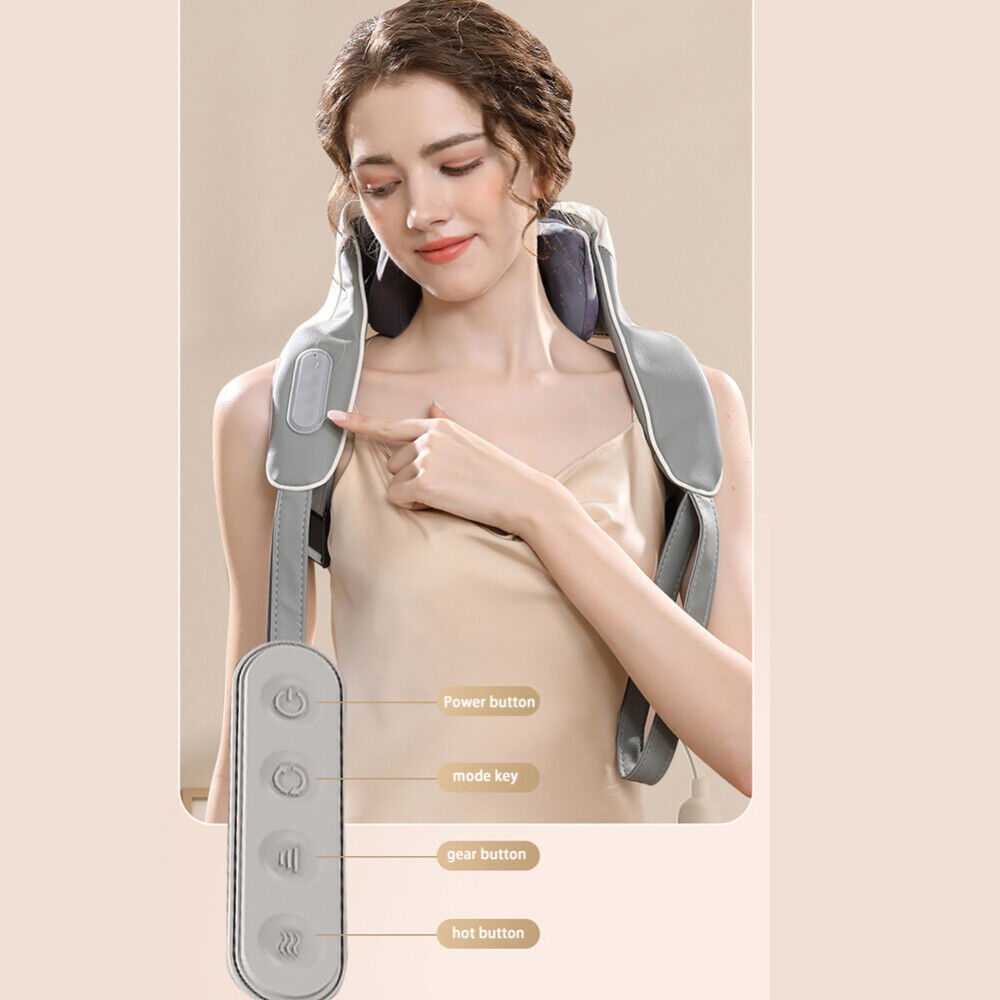 5D Massagers for Neck and Shoulder with Heat Goletsure Pain Relief Deep Kneading Brown Health & Beauty > Massage & Relaxation > Massagers Woofy and Whiskers