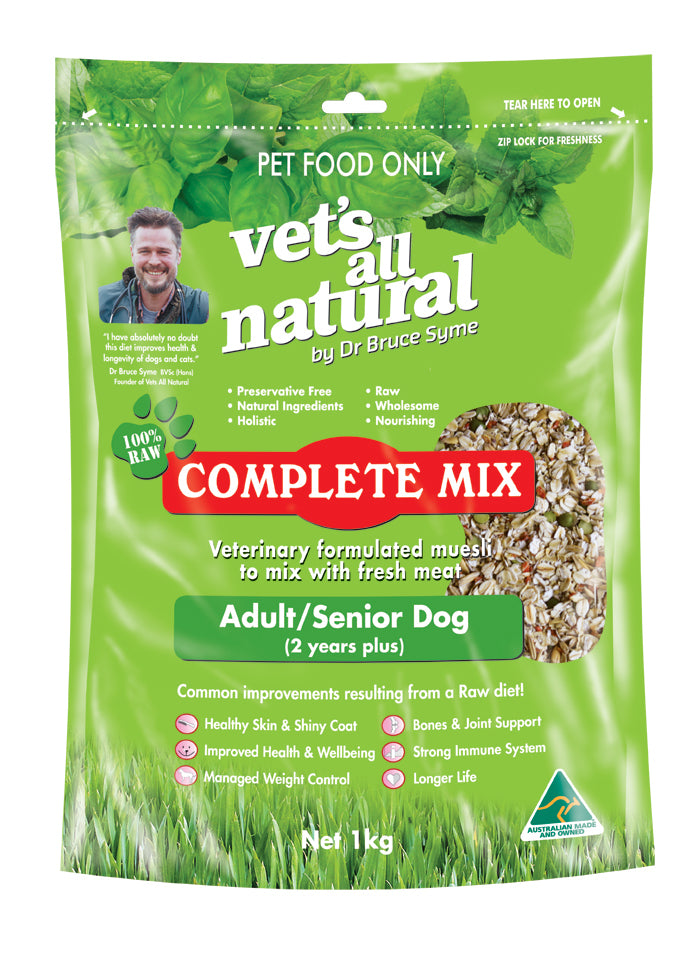 Vets All Natural Complete Mix 1 kg Adult/Senior dog food mix Vets All Natural