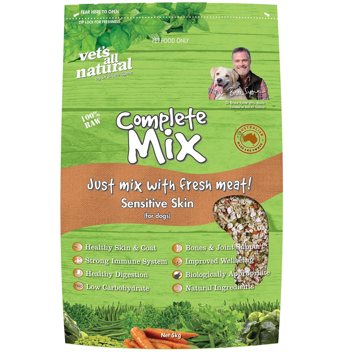 Vets All Natural Complete Mix 1 kg Adult/Senior dog food mix Vets All Natural
