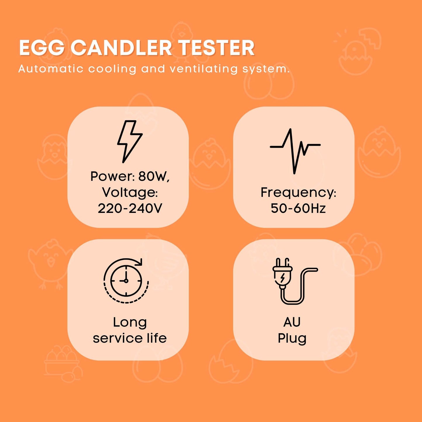 Electric 24 Egg Incubator + Accessories Hatching Eggs Chicken Quail Duck Pet Care > Farm Supplies > Farm Equipment ipet