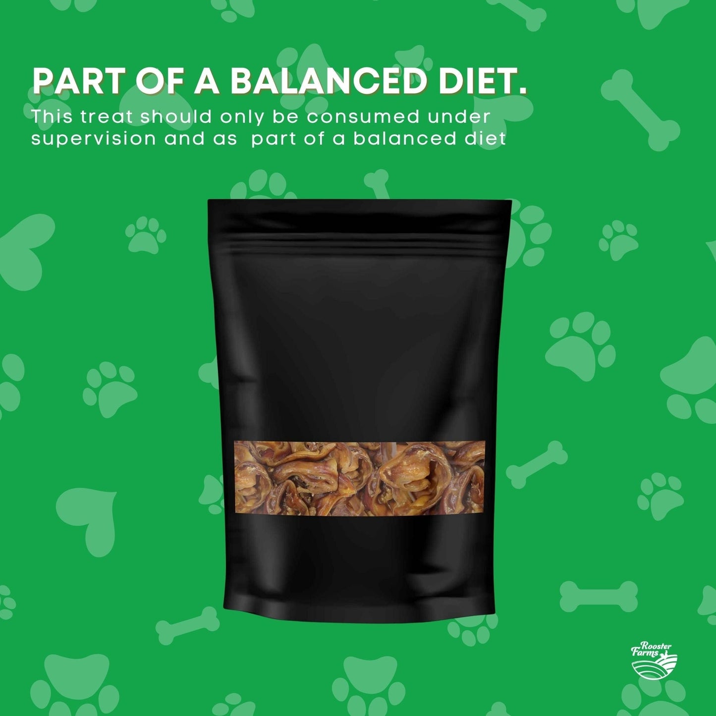 400g Dog Treat Pig Ear Strips - Dehydrated Australian Healthy Puppy Chew Pet Care > Pet Food > Dog Food Rooster Farm
