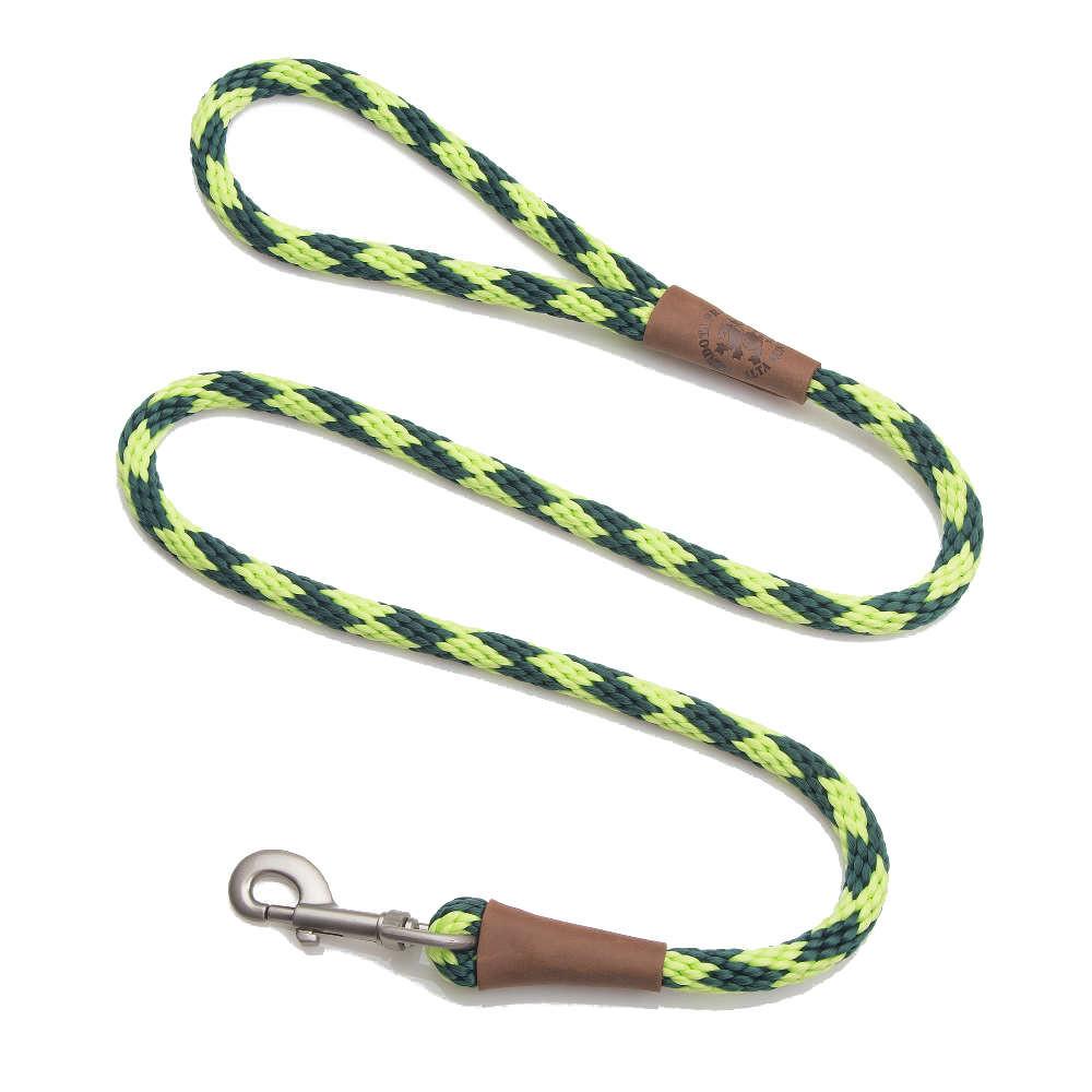 Mendota Clip Leash Large - lengths 1/2in x 6ft(13mm x1.8m) Made in the USA - Diamond - Jade Pet Care > Dog Supplies > Dog Collars, Leads & Harnesses Woofy and Whiskers