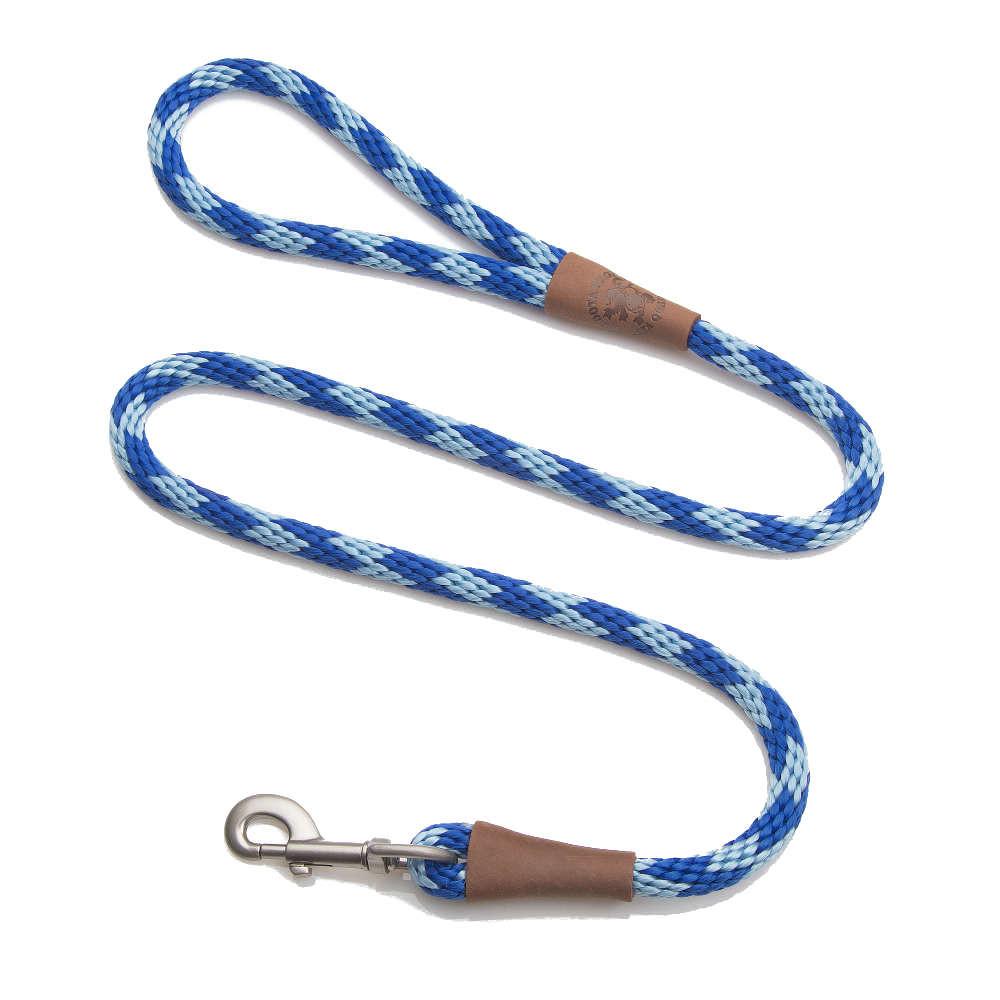 Mendota Clip Leash Large - lengths 1/2in x 6ft(13mm x1.8m) Made in the USA - Diamond - Sapphire Pet Care > Dog Supplies > Dog Collars, Leads & Harnesses Woofy and Whiskers