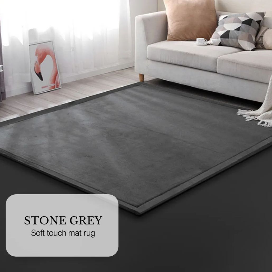 Soft Touch Ultra Plush Memory Foam Tatami Stone Grey Mat - 200 X 300 CM Pet Care > Dog Supplies > Dog Beds Woofy and Whiskers