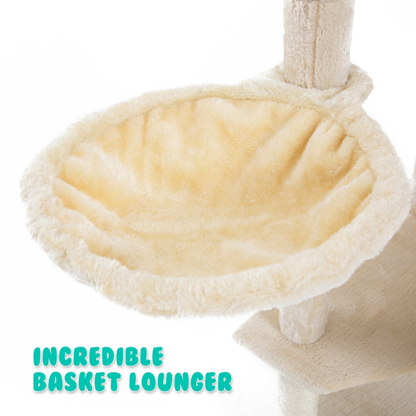 Cat Tree Multi Level Scratcher PARALA 201cm BEIGE Pet Care > Cat Supplies > Cat Scratchers Paw Mate