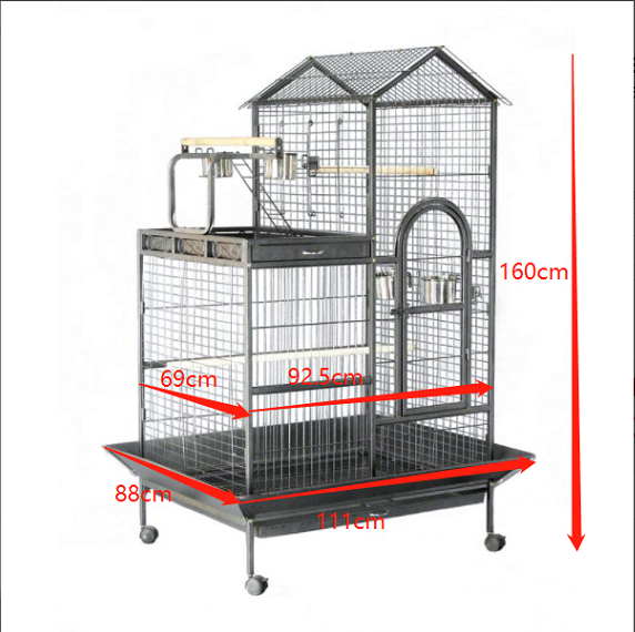 YES4PETS 160cm XL Bird Cage Pet Parrot Aviary Perch Castor Wheels Pet Care > Bird > Bird Cages & Stands YES4PETS