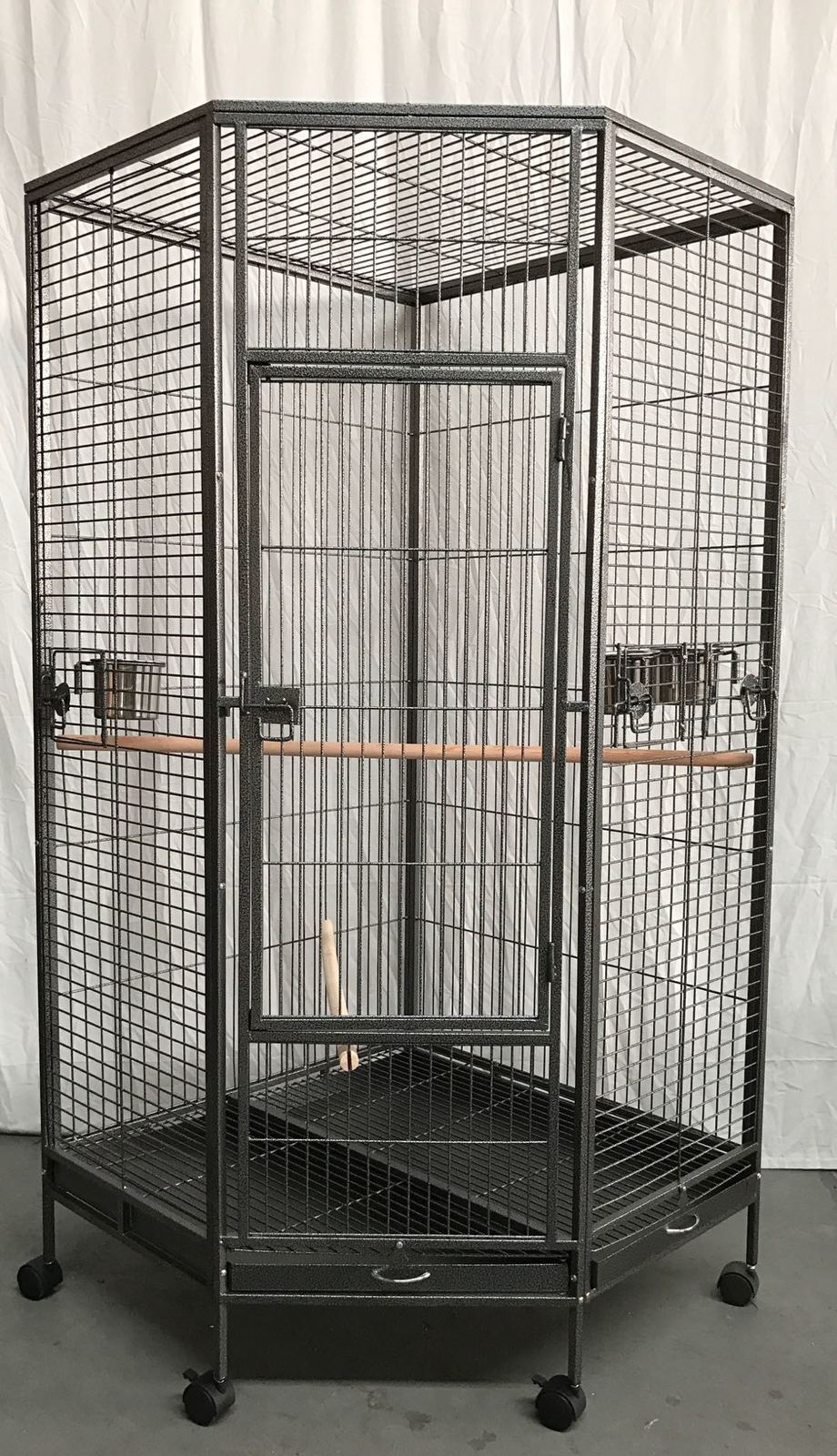 YES4PETS 162cm Large Corner Bird Cage Pet Parrot Aviary Perch Castor Wheel Pet Care > Bird > Bird Cages & Stands YES4PETS