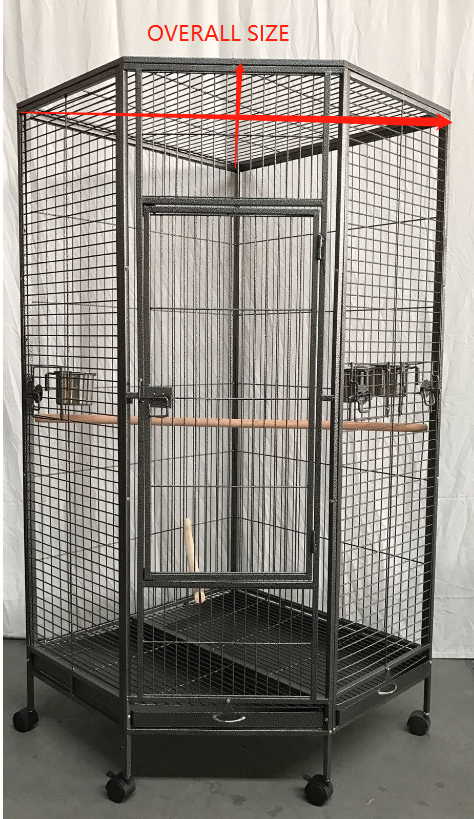 YES4PETS 162cm Large Corner Bird Cage Pet Parrot Aviary Perch Castor Wheel Pet Care > Bird > Bird Cages & Stands YES4PETS
