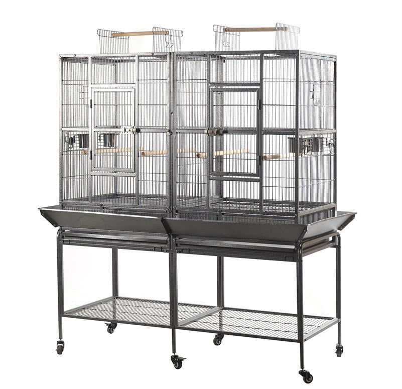 YES4PETS XL 184 cm Bird Cage Pet Parrot Aviary Perch Castor Wheel Removable Divider Pet Care > Bird > Bird Cages & Stands YES4PETS