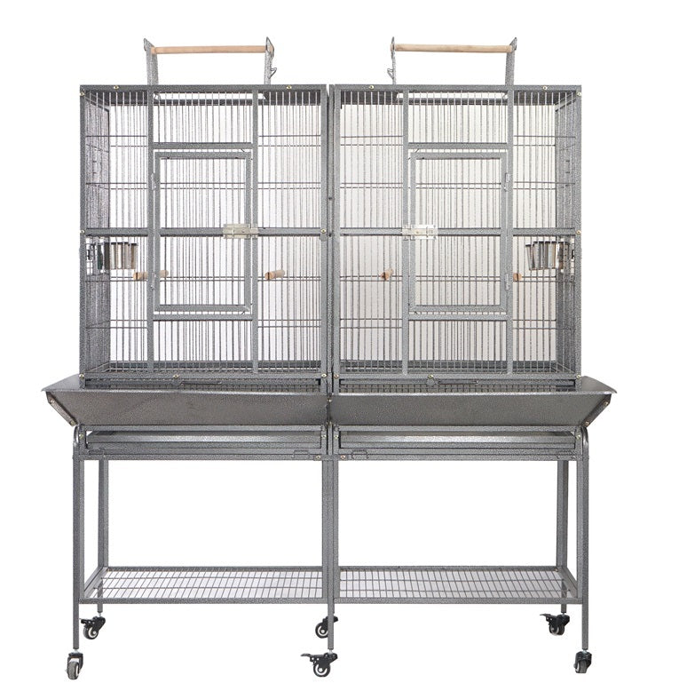 YES4PETS XL 184 cm Bird Cage Pet Parrot Aviary Perch Castor Wheel Removable Divider Pet Care > Bird > Bird Cages & Stands YES4PETS