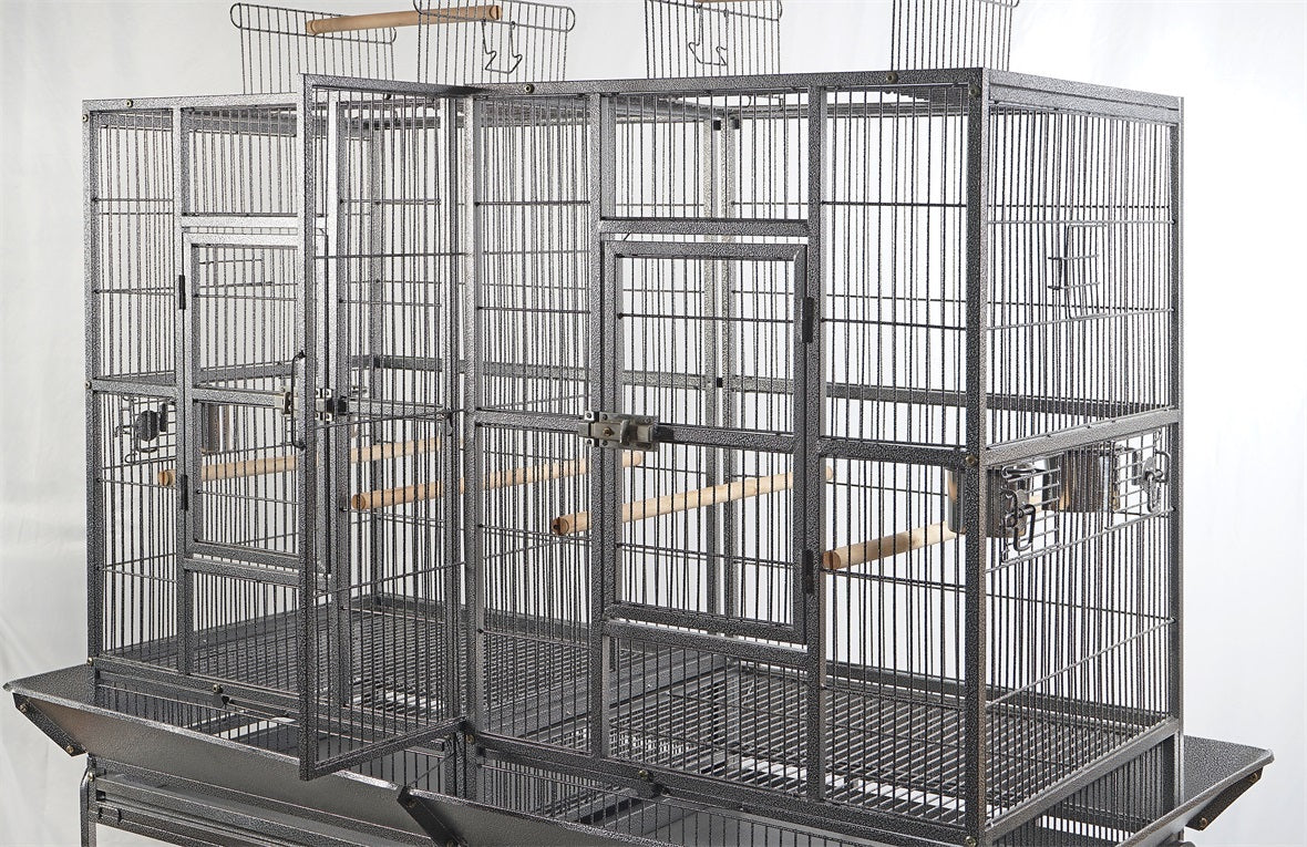 YES4PETS XL 184 cm Bird Cage Pet Parrot Aviary Perch Castor Wheel Removable Divider Pet Care > Bird > Bird Cages & Stands YES4PETS