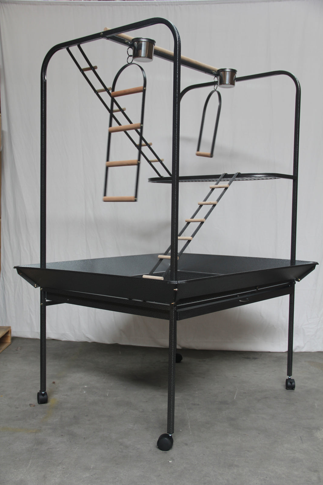 YES4PETS XXL Bird Cage Parrot Playpen Gym Toy Stand With Swing Ladders On Wheels Pet Care > Bird > Bird Cages & Stands YES4PETS