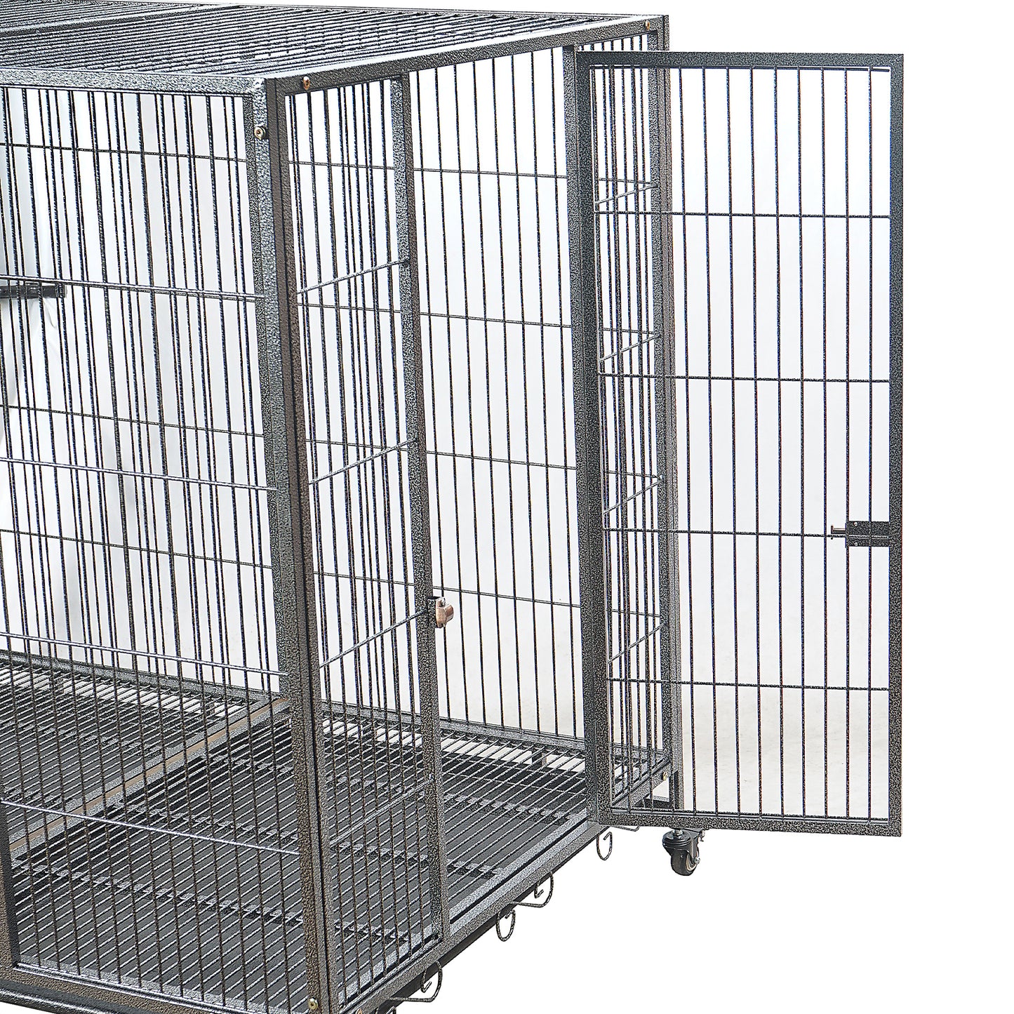 YES4PETS XXL Pet Dog Cat Cage Metal Crate Kennel Portable Puppy Cat Rabbit House Pet Care > Coops & Hutches > Small Animal Habitats & Cages Woofy and Whiskers