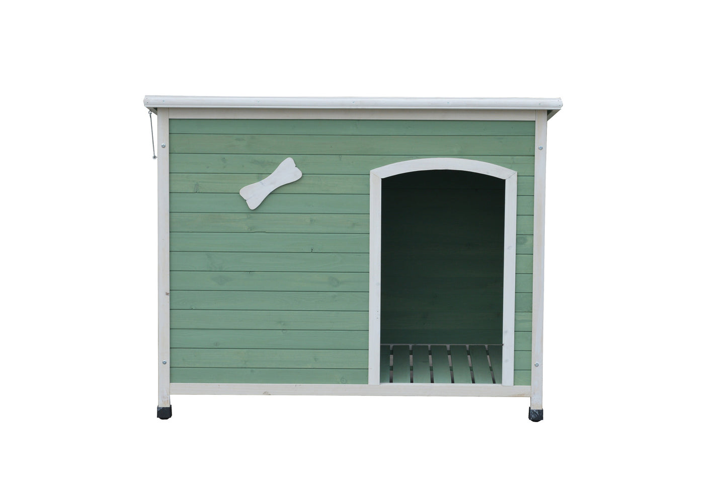 YES4PETS Medium Timber Pet Dog Kennel House Puppy Wooden Timber Cabin With Stripe Pet Care > Dog Supplies > Dog Kennels Woofy and Whiskers