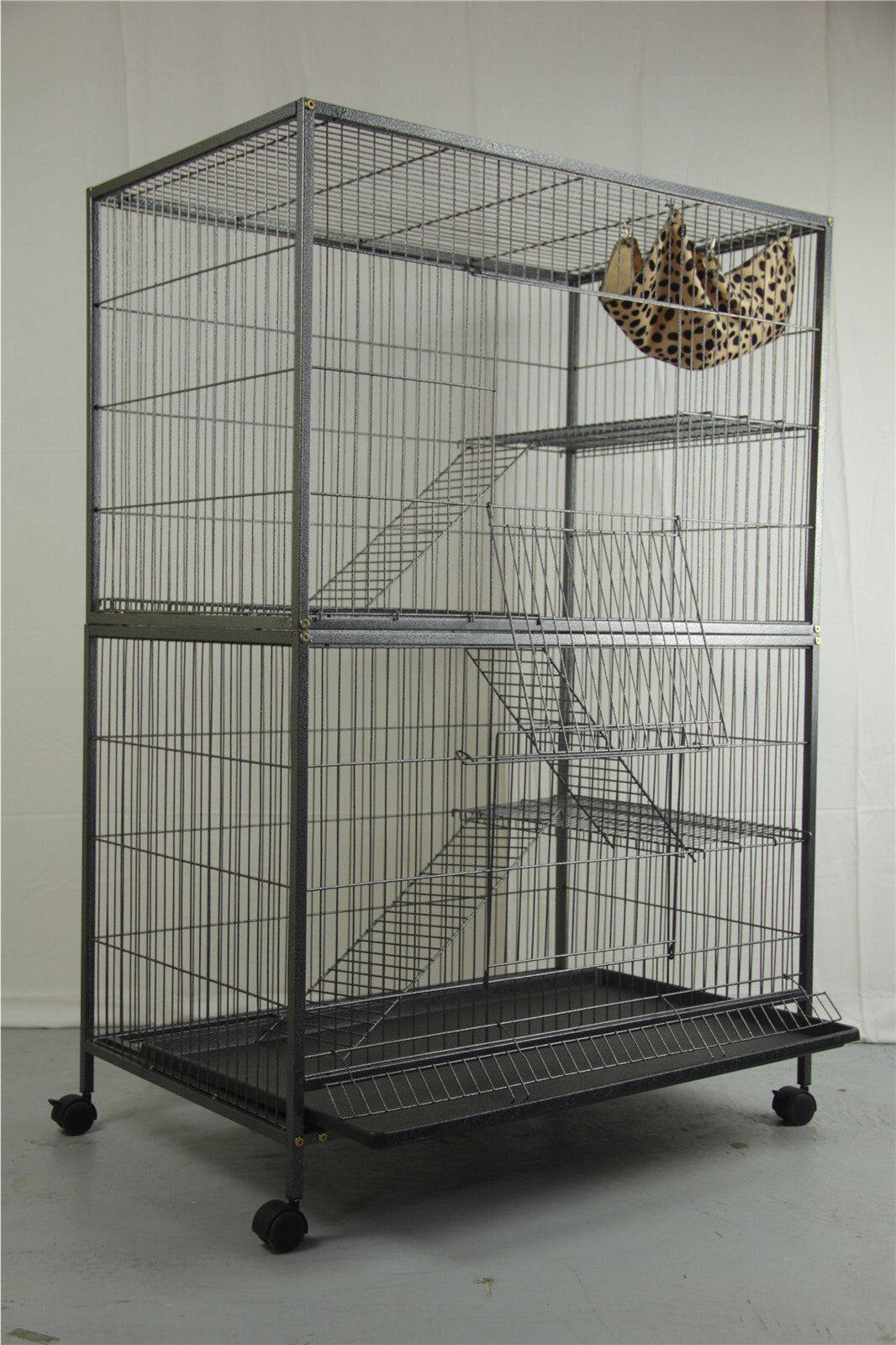 YES4PETS Pet 140cm 4 Level Bird Ferret Parrot Cage Aviary Cat Castor Pet Care > Bird > Bird Cages & Stands YES4PETS