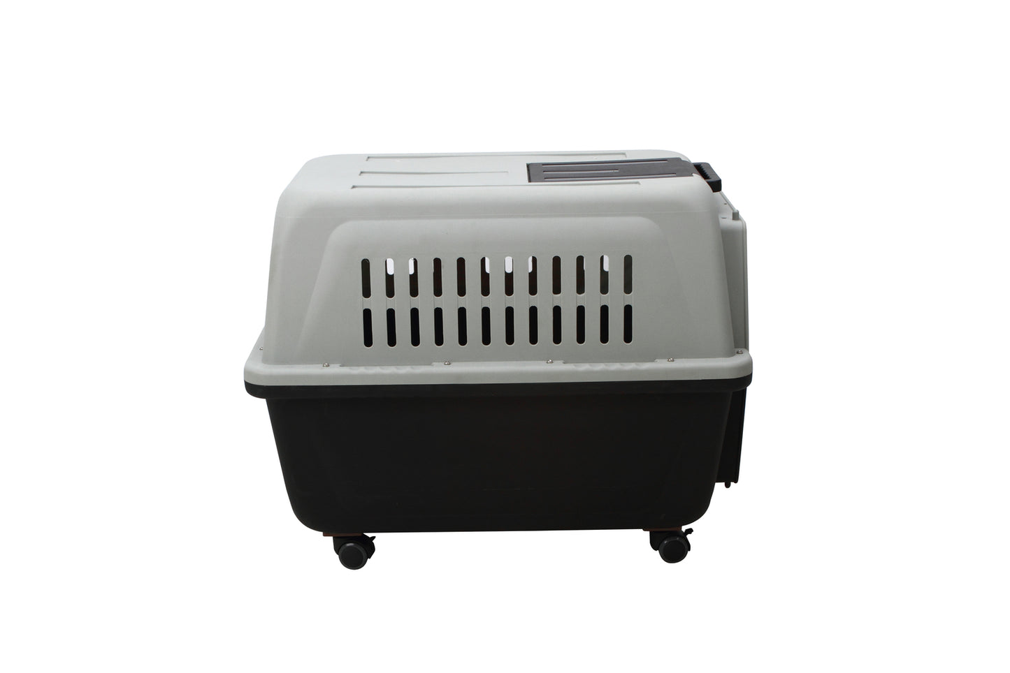 YES4PETS Large Plastic Kennels Pet Carrier Dog Cat Cage Crate With Handle and Wheel Black Pet Care > Dog Supplies > Dog Kennels YES4PETS
