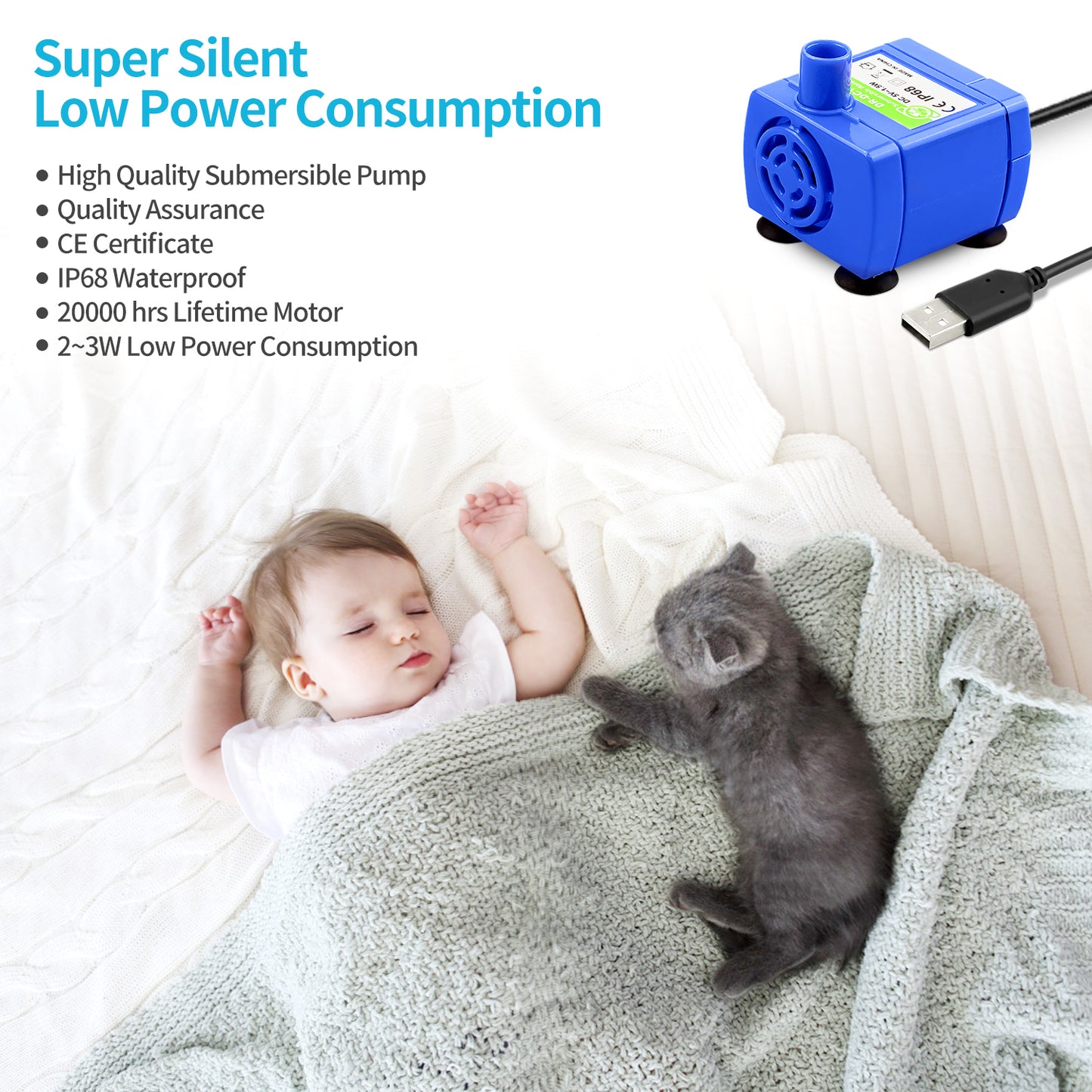 YES4PETS Grey Ceramic Electric Pet Water Fountain Dog Cat Water Feeder Bowl Dispenser Pet Care > Dog Supplies > Dog Bowls, Feeders & Waterers Woofy and Whiskers