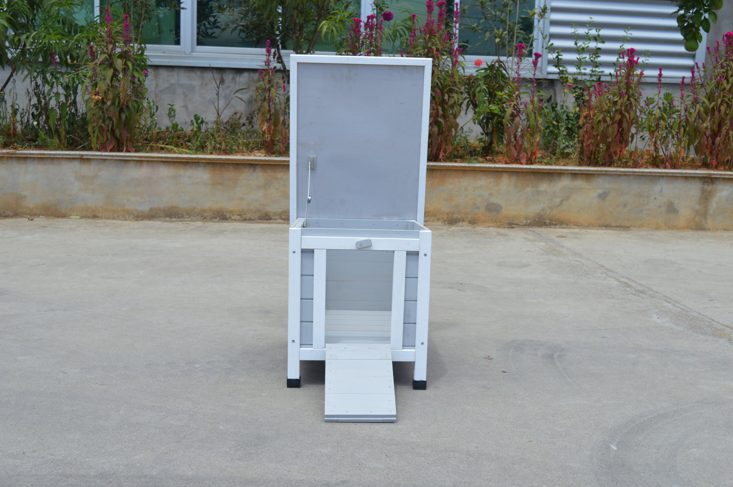 YES4PETS Grey Small Chicken Coop Rabbit Hutch Ferret Cage Guinea Pig Dog Cat Nesting Box Pet Care > Coops & Hutches > Small Animal Habitats & Cages YES4PETS