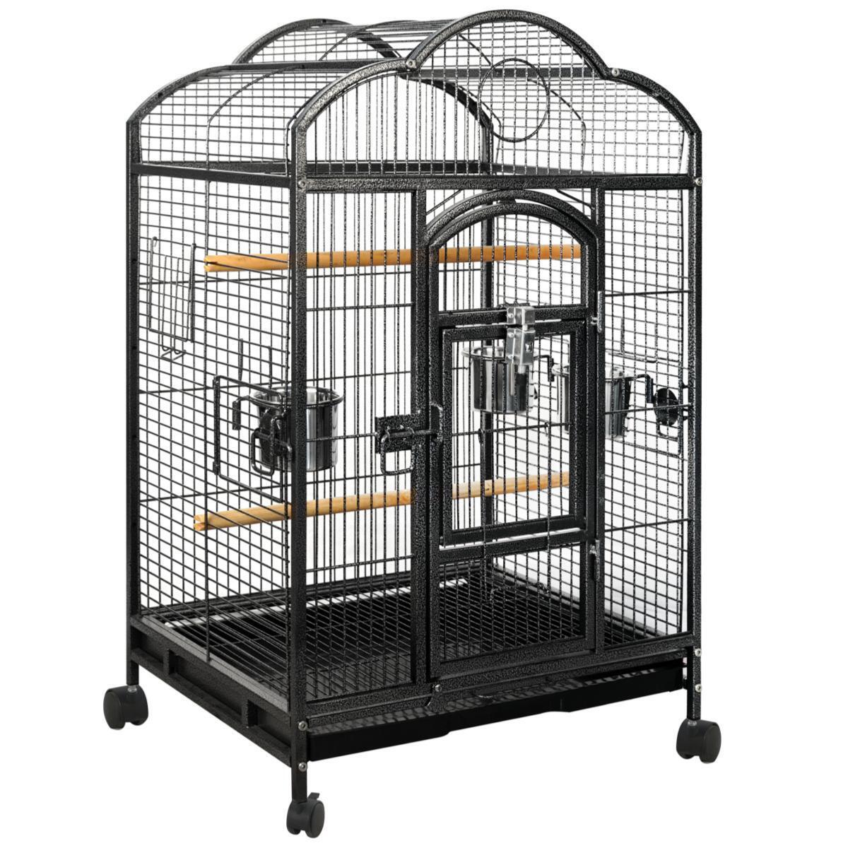 YES4PETS Bird Budgie Cage Parrot Aviary Carrier With Wheel Pet Care > Bird > Bird Cages & Stands YES4PETS