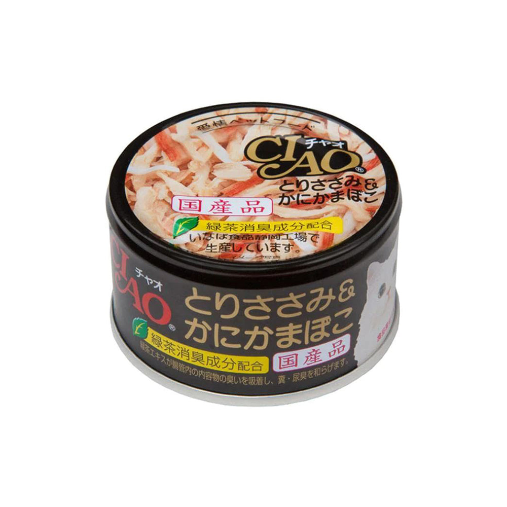 CIAO Canned Jelly For Cat Chicken Fillet And Crab Stick 85G X24 Pet Care > Pet Food > Cat Food CIAO