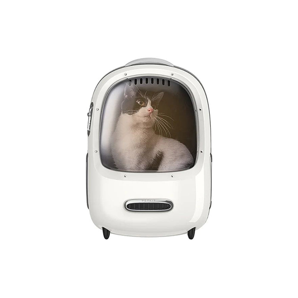 PETKIT Breezy 2 - Smart Cat Backpack - Creme White Pet Care > Cat Supplies > Cat Carriers & Crates Woofy and Whiskers