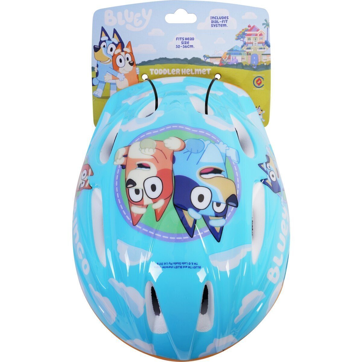 Bluey Toddler Bicycle Bike Helmet Bicycle - Blue - 52-56cm Child Sports & Fitness > Bikes & Accessories > Bicycle Helmets Woofy and Whiskers