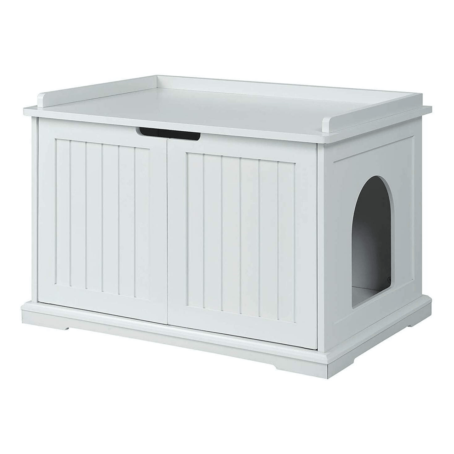 Cleo Cat Litter Cabinet, White Pet Care > Cat Supplies > Cat Litter Woofy and Whiskers