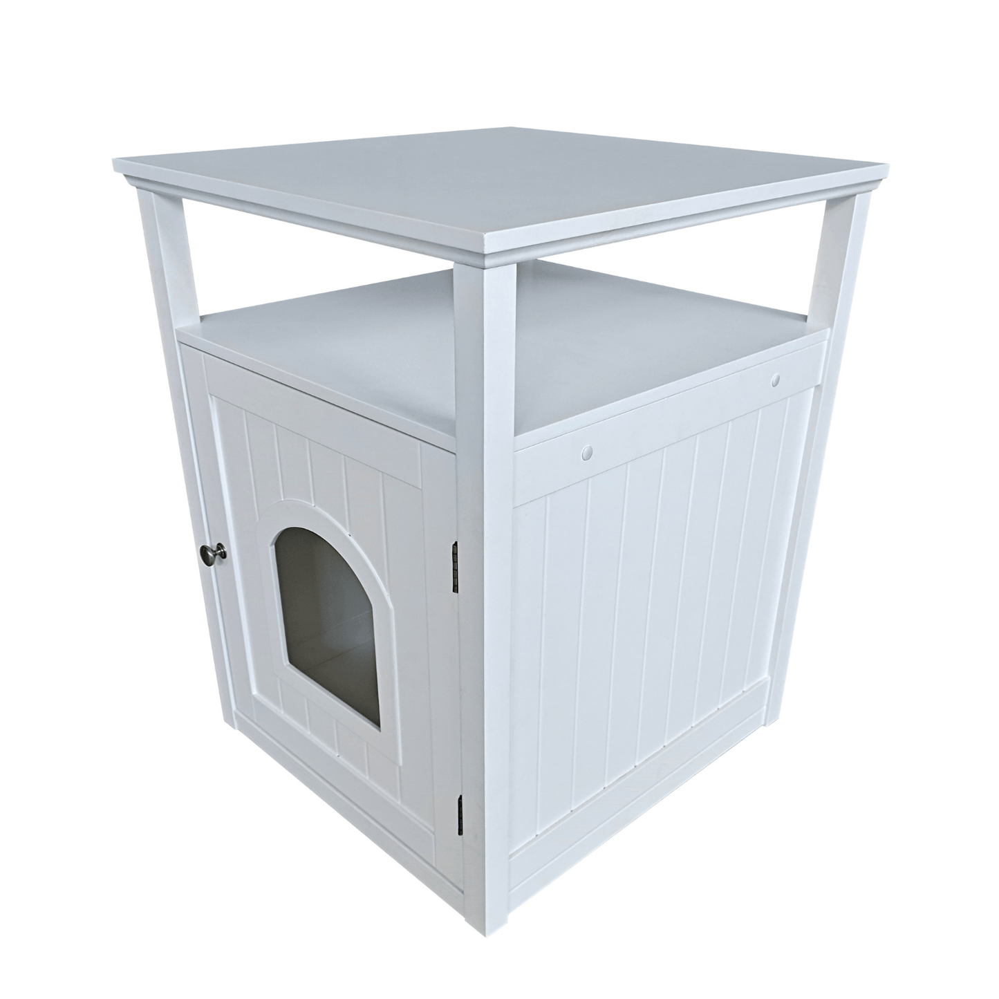 Jasper 2 Cat Litter Cabinet, White Pet Care > Cat Supplies > Cat Litter Woofy and Whiskers